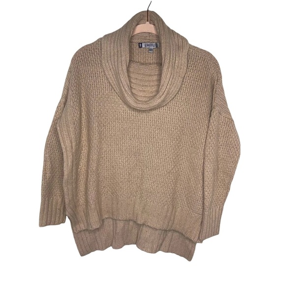 JENNIFER LOPEZ Pink Oversized Cowl Neck Sweater XS - Picture 2 of 8